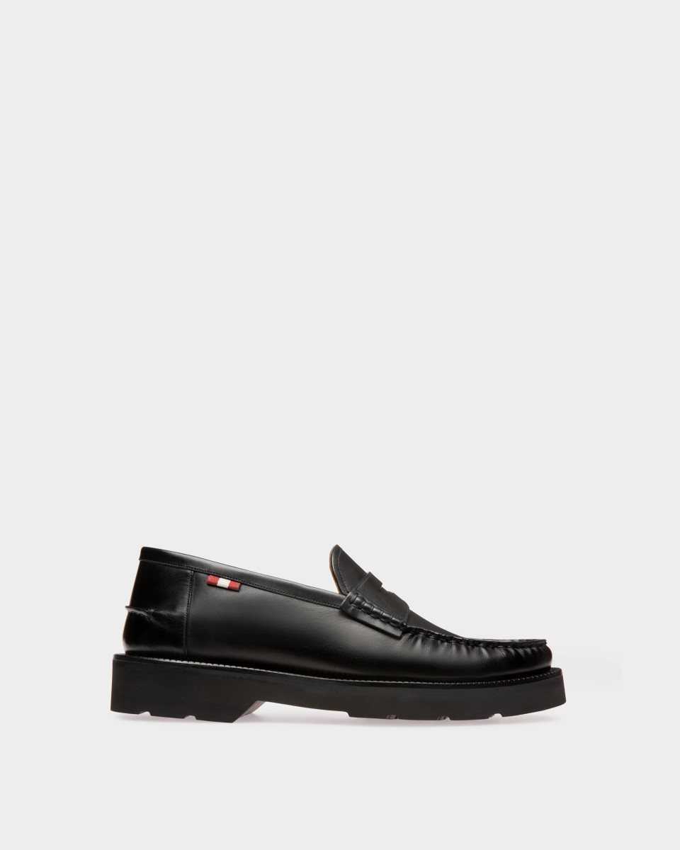 Bally Noah Leather Loafers Black | WPEBC8294