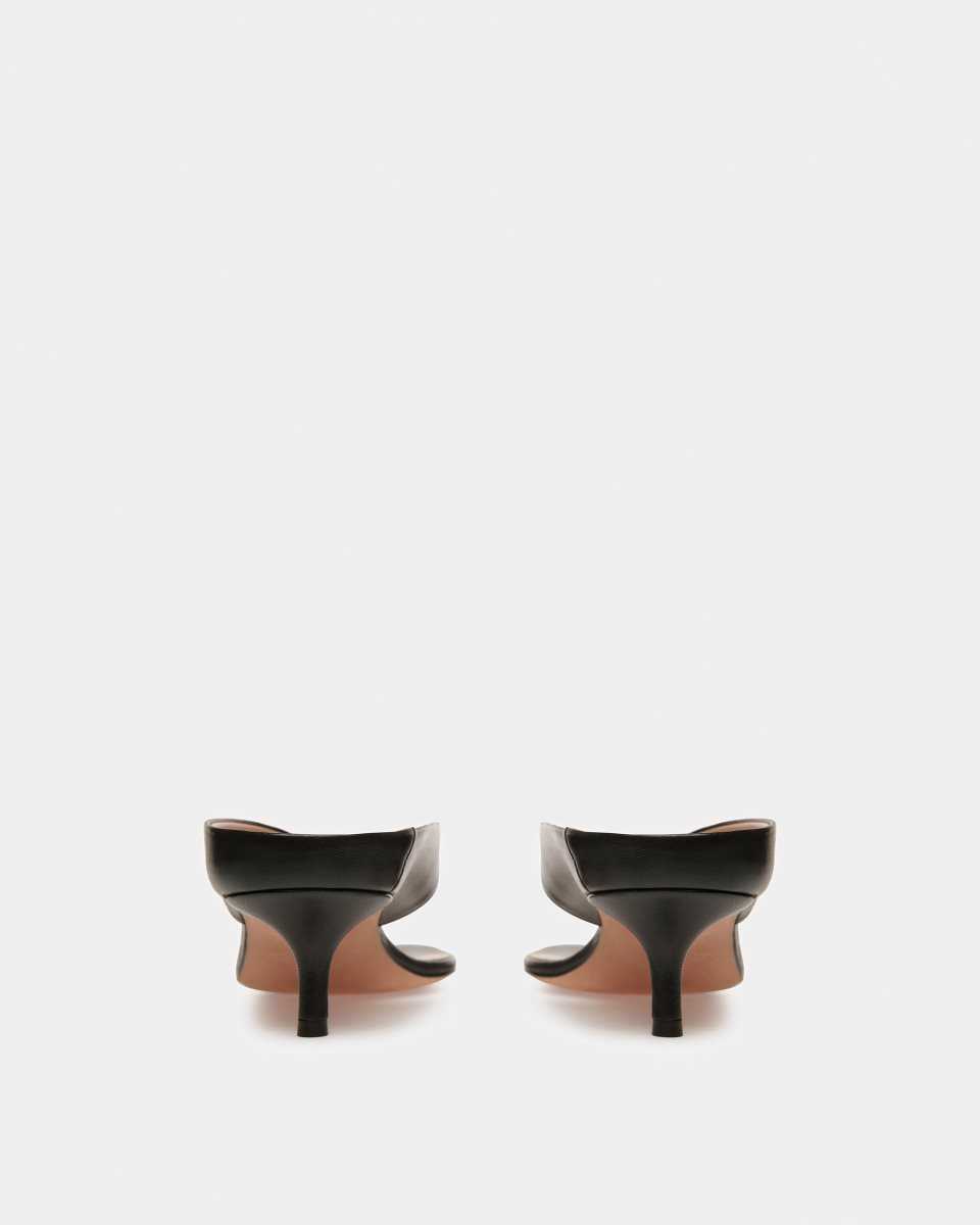 Bally Nyna Leather Sandals Black | AELHJ9613