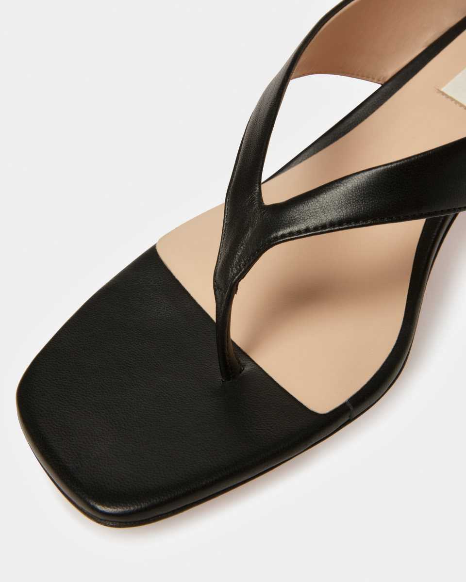 Bally Nyna Leather Sandals Black | AELHJ9613