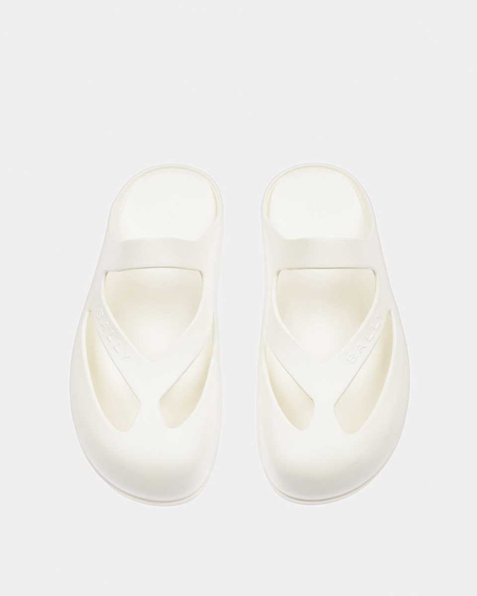 Bally Oaks Slide Sandal White | JGEMR6834