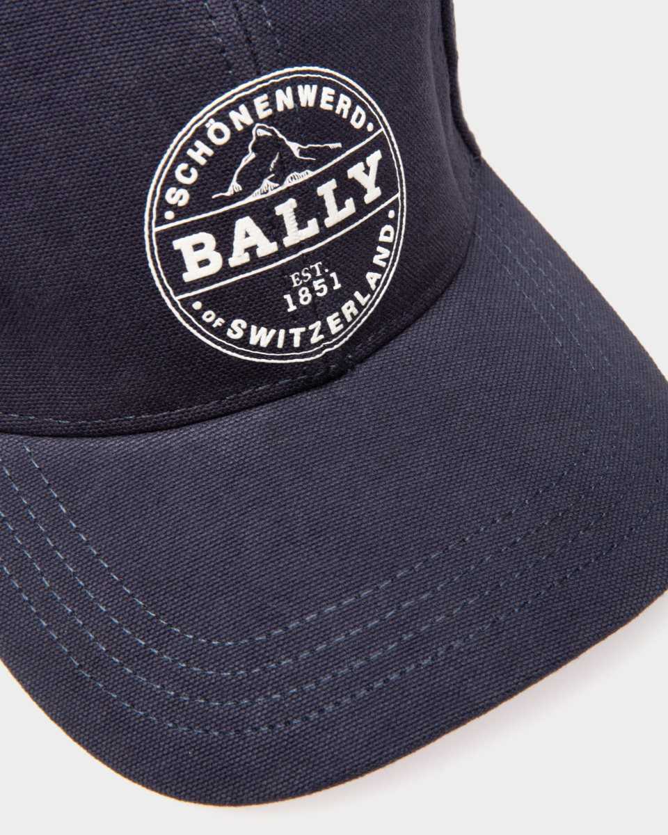 Bally Organic Cotton Baseball Cap Blue | YWODP5026