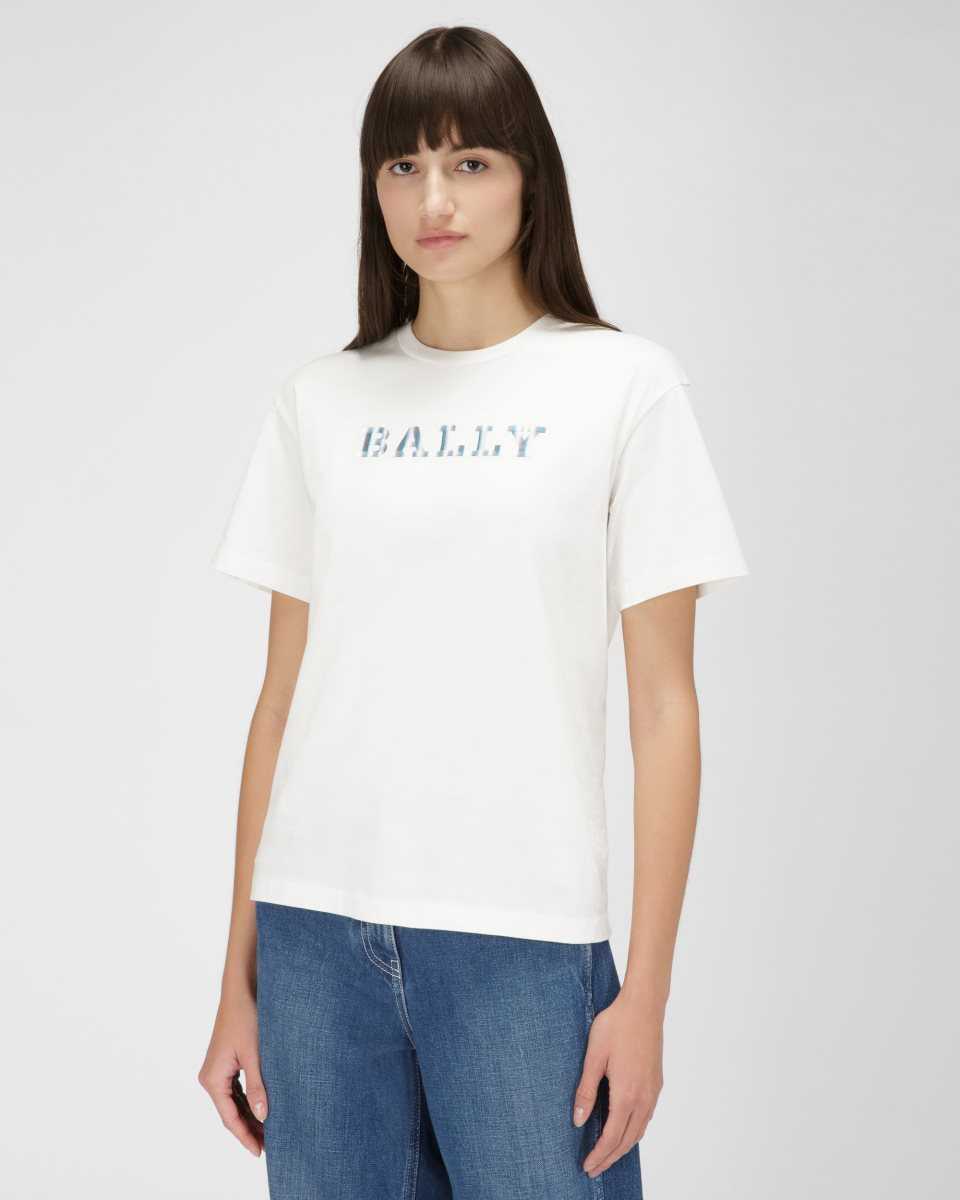 Bally Organic Cotton T-Shirt White | ECMUI5826