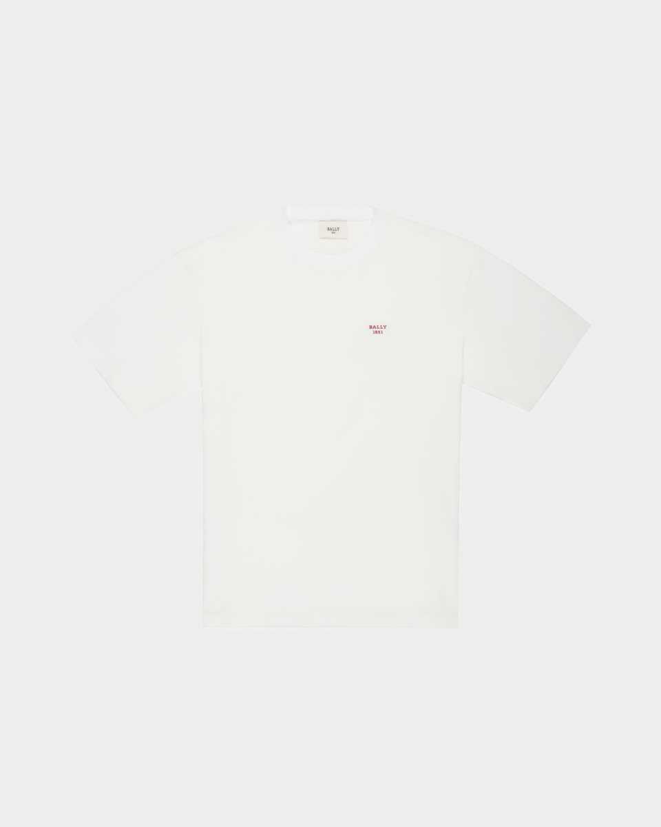 Bally Organic Cotton T-Shirt White | HZFSX4801