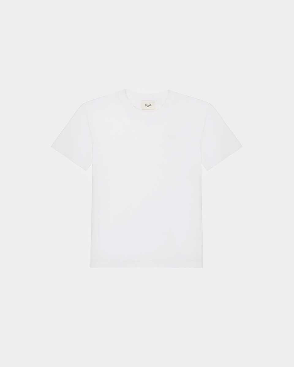 Bally Organic Cotton T-Shirt White | SDNLY4125