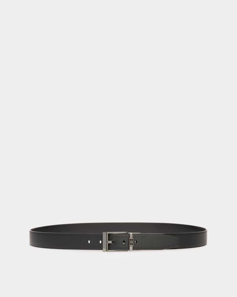 Bally Parker Leather 35mm Belt Black | COUHL7950