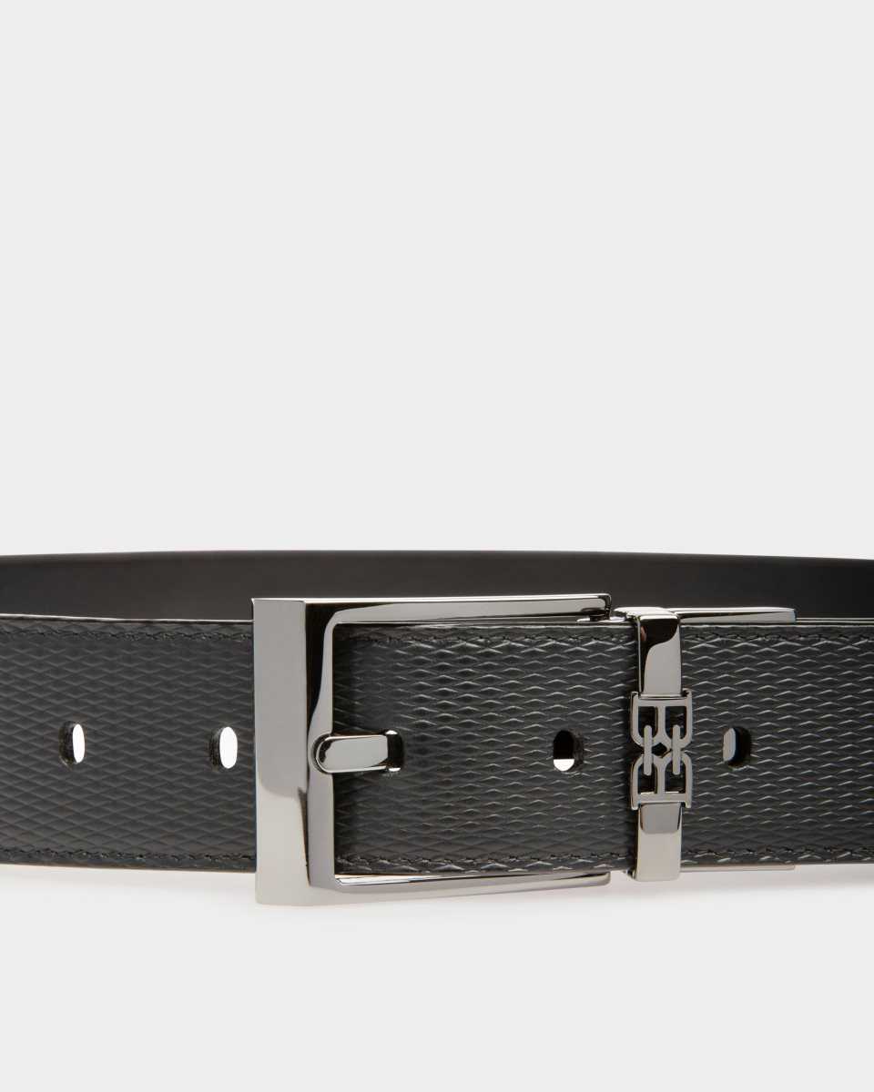 Bally Parker Leather 35mm Belt Black | GXYDN7692