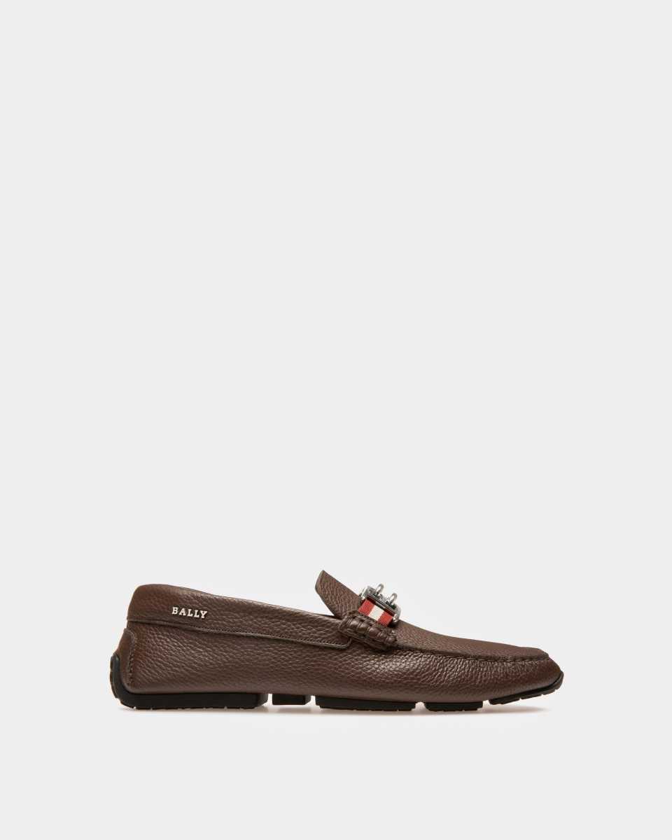 Bally Parsal Leather Drivers Brown | RPQAL7054