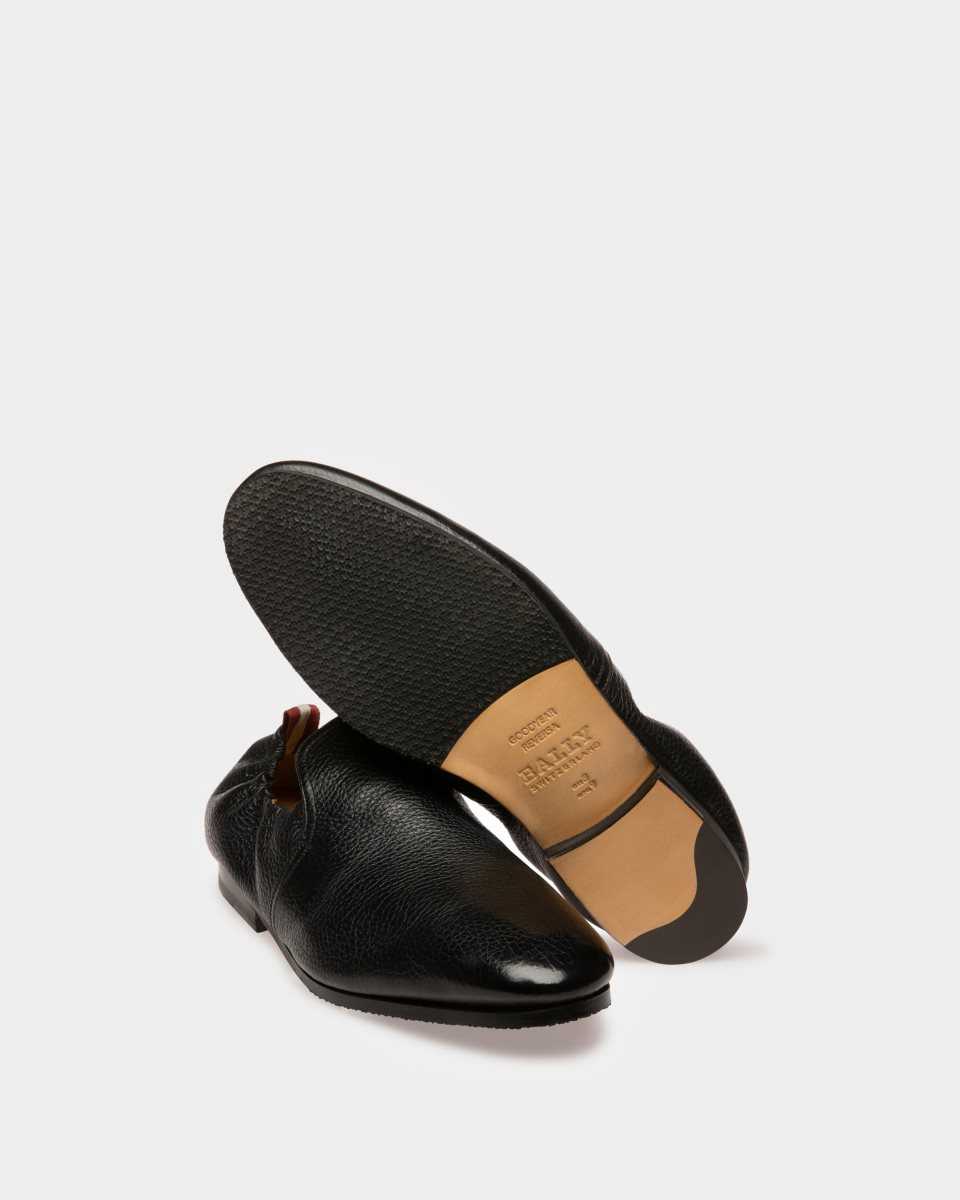 Bally Planker Leather Loafers Black | XYICV5960