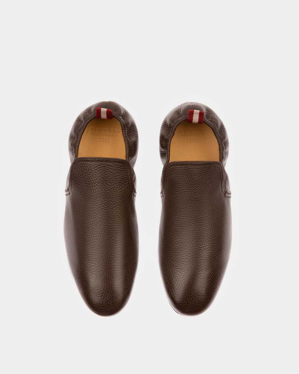 Bally Planker Leather Loafers Brown | KUXNP3815