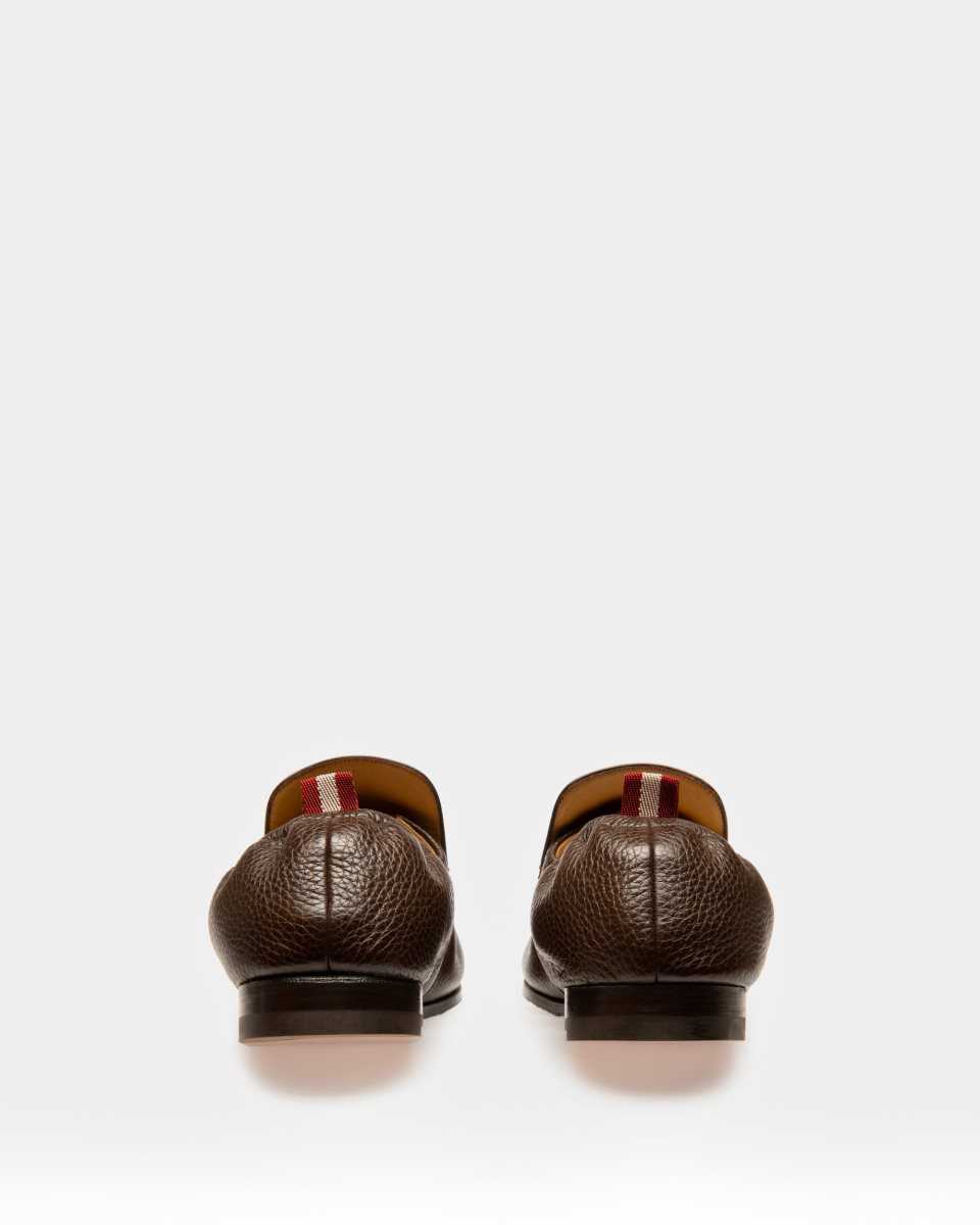 Bally Planker Leather Loafers Brown | KUXNP3815