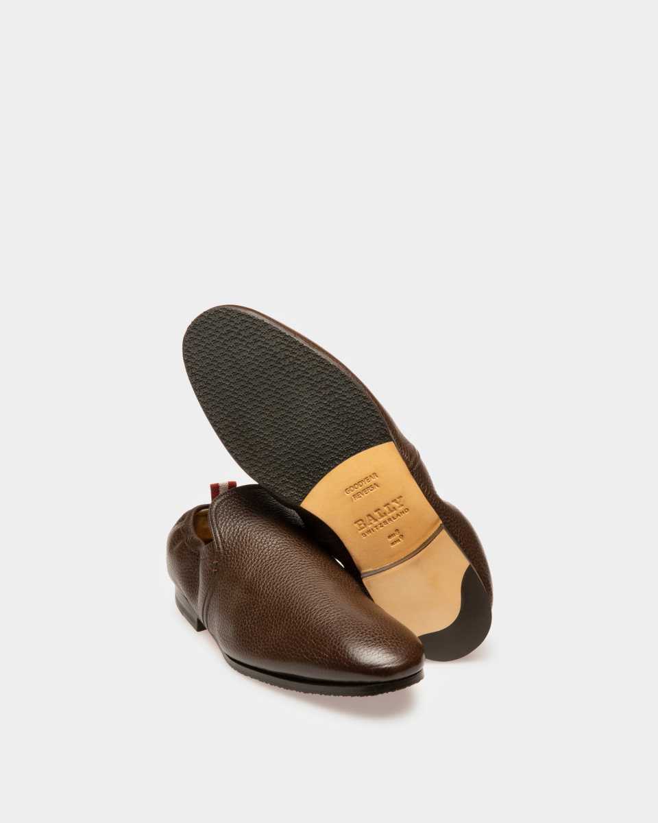 Bally Planker Leather Loafers Brown | KUXNP3815