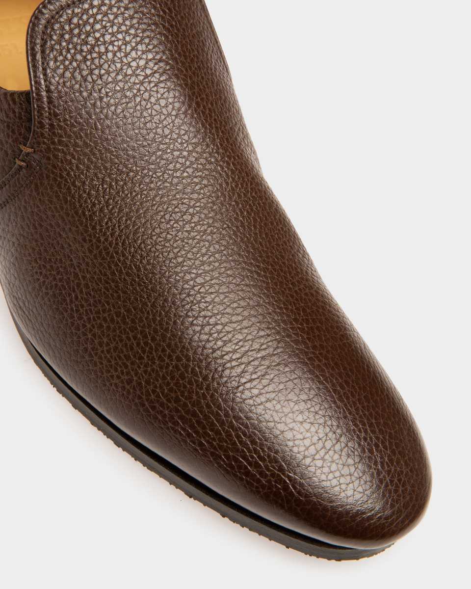 Bally Planker Leather Loafers Brown | KUXNP3815