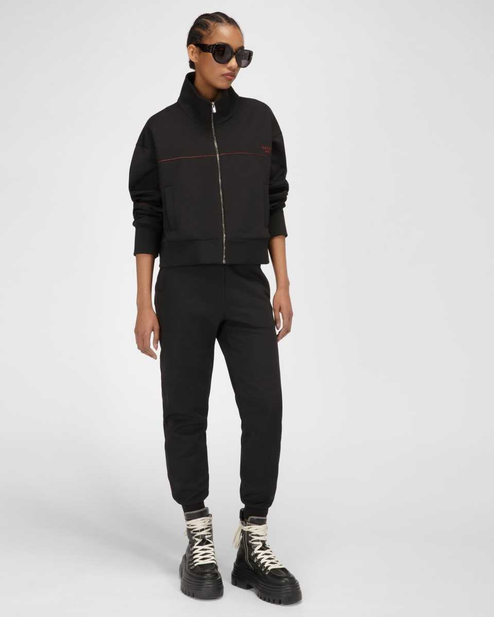 Bally Polyester Mix Sweatshirt Black | KRIHX8031