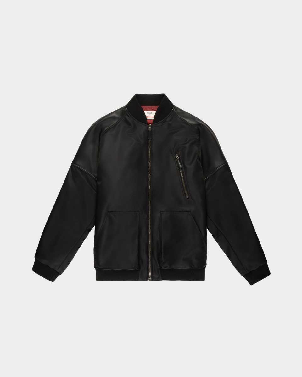 Bally Recycled Nylon Bomber Black | FITSC1269