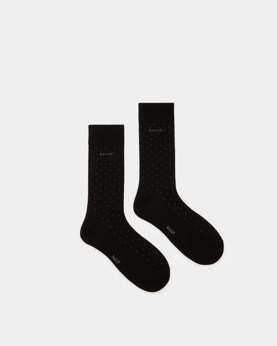 Bally Ribbed Cotton Mix Socks Grey | URVGY4526