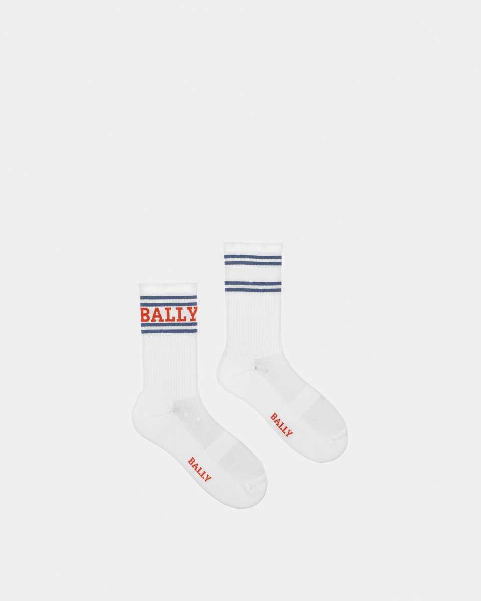 Bally Ribbed Cotton Mix Socks Grey | URVGY4526