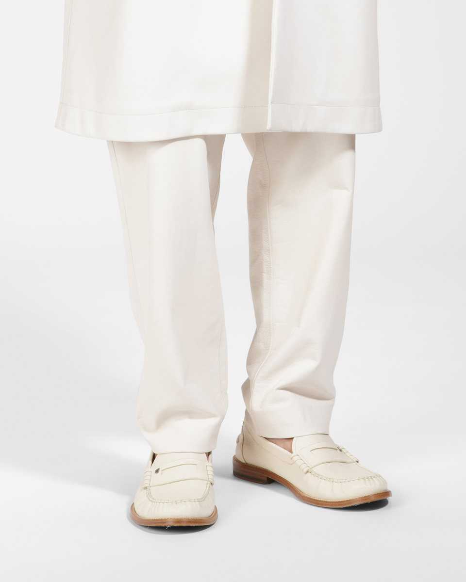 Bally Ron Leather Moccasins White | PTNEK4157