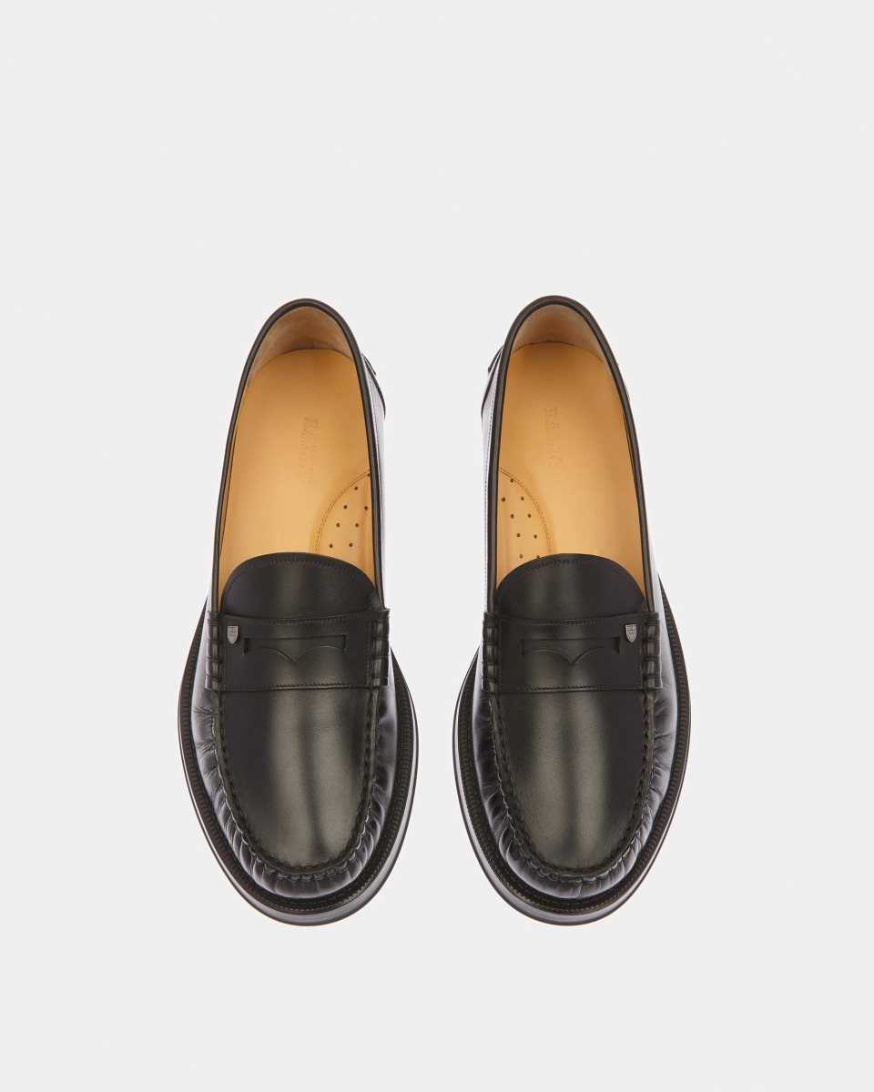 Bally Roody Leather Moccasins Black | JSKVI7064