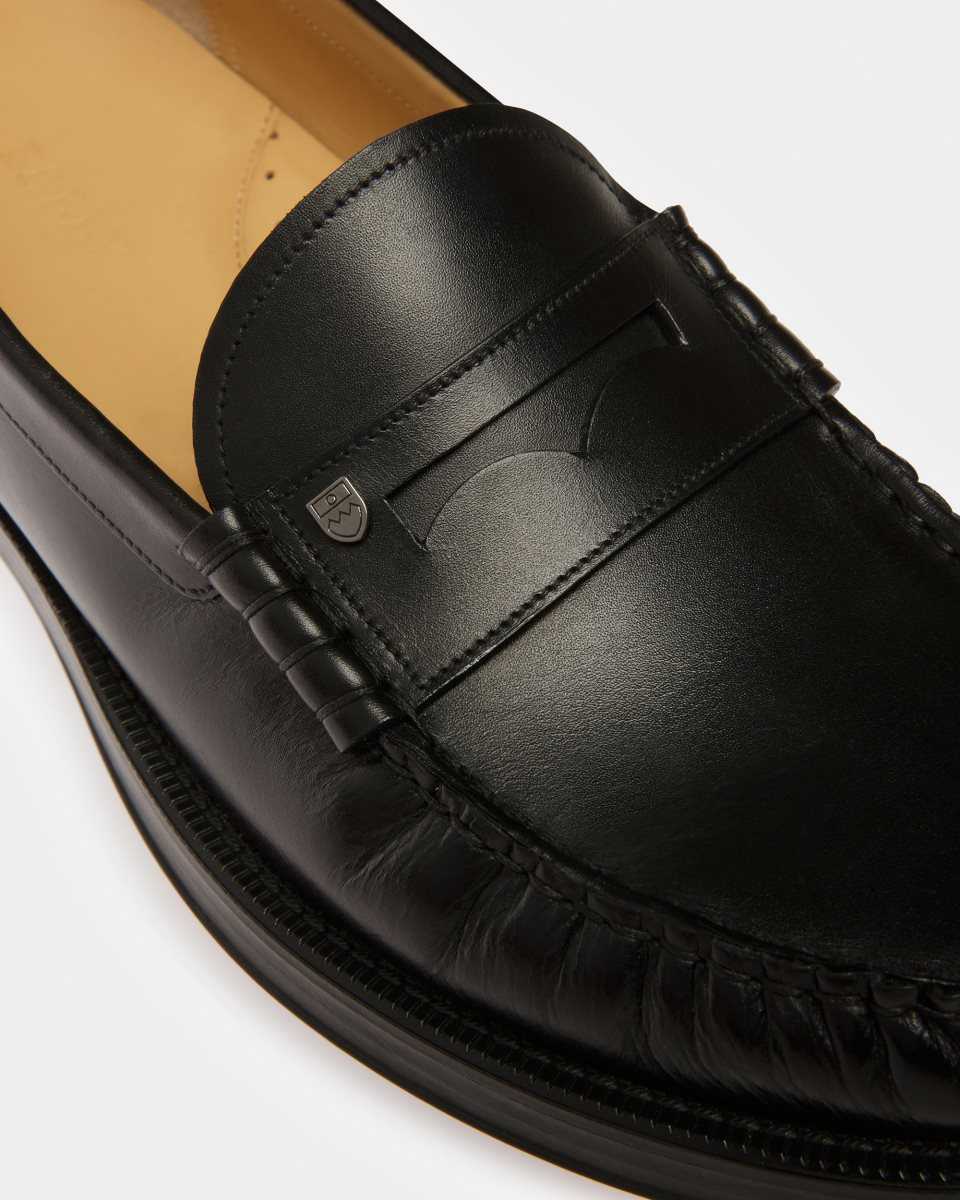 Bally Roody Leather Moccasins Black | JSKVI7064