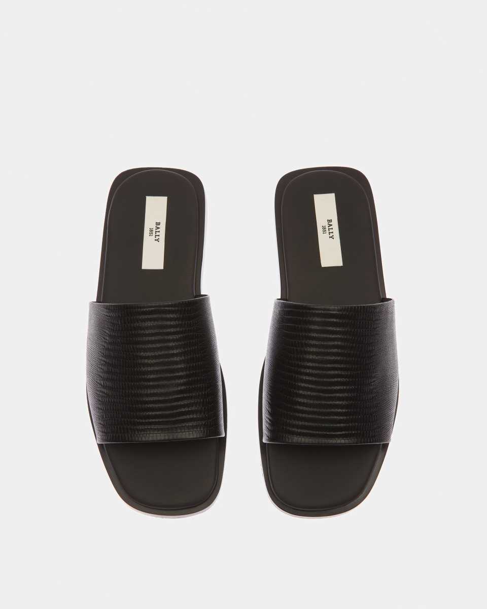 Bally Sabian Leather Sandals Black | THXEM4037