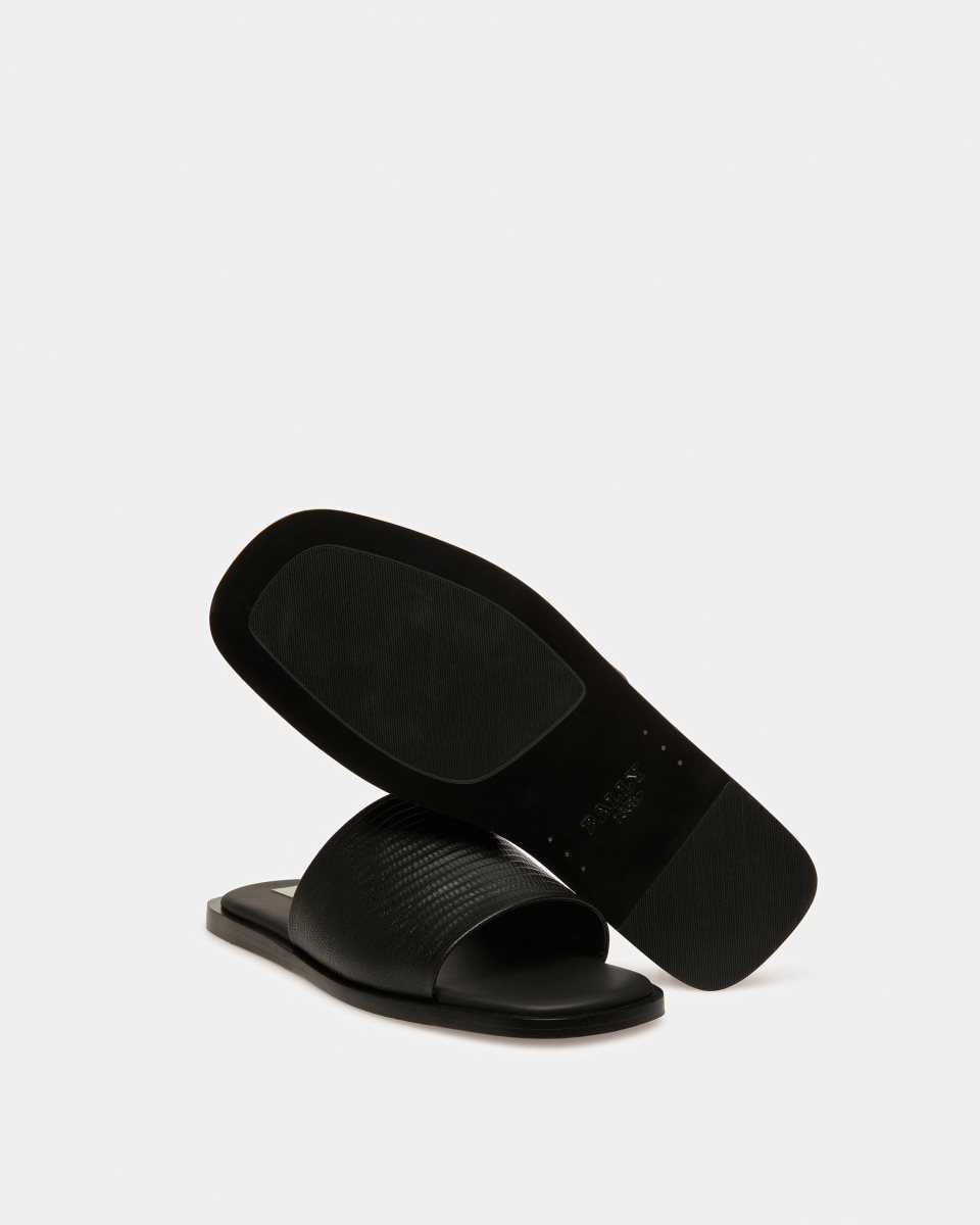 Bally Sabian Leather Sandals Black | THXEM4037