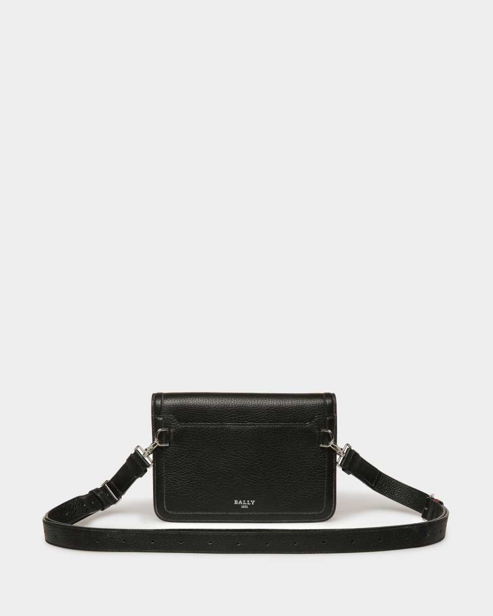 Bally Sacres Leather Crossbody Bag Black | ORNHP3081