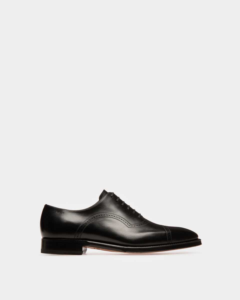 Bally Scandor Leather Oxfords Black | SRZLO7830