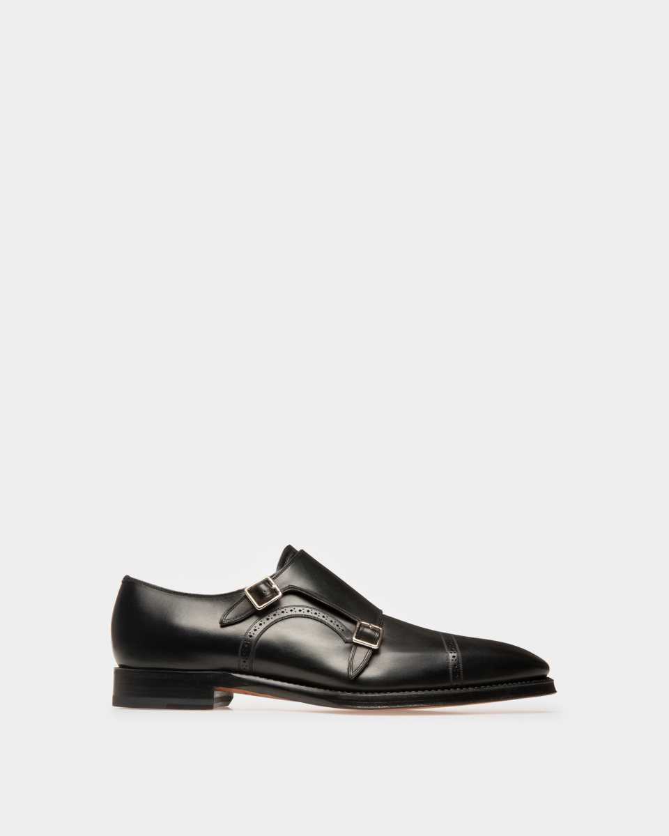 Bally Scanio Leather Oxford Lace-Up Shoe Black | ZCDNU9016