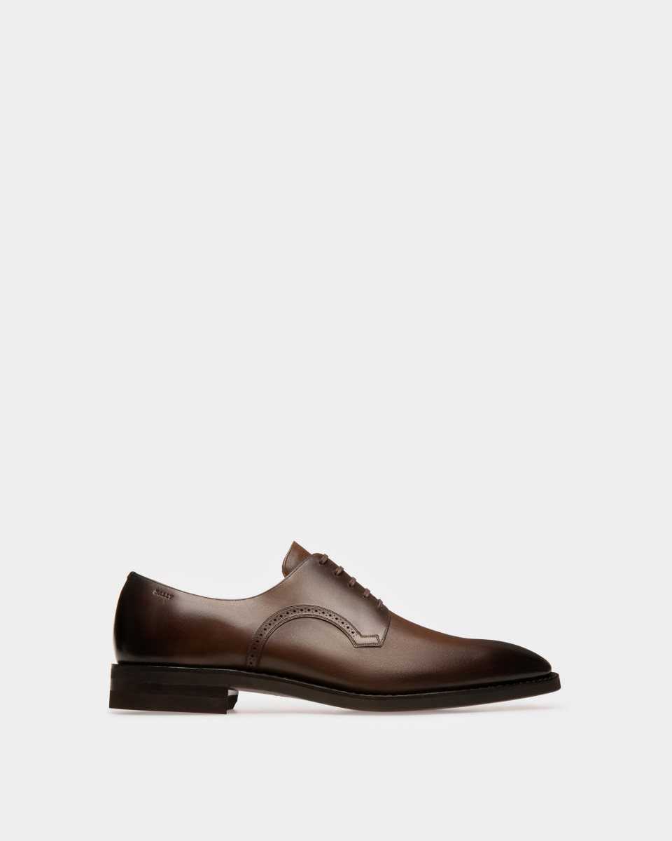 Bally Scanio Leather Oxford Shoes Black | MRHOB6210