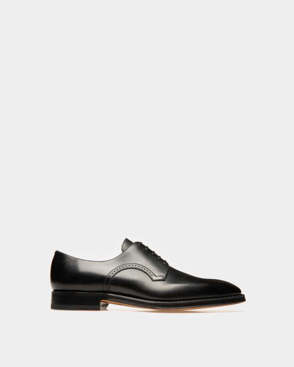 Bally Scanio Leather Oxford Shoes Black | MRHOB6210