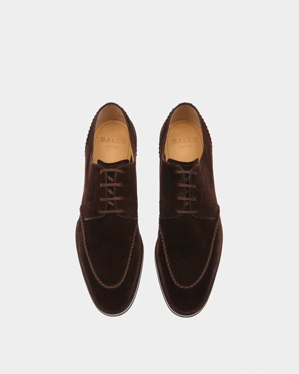 Bally Scaron Leather Derby Shoes Brown | FNMTV1428