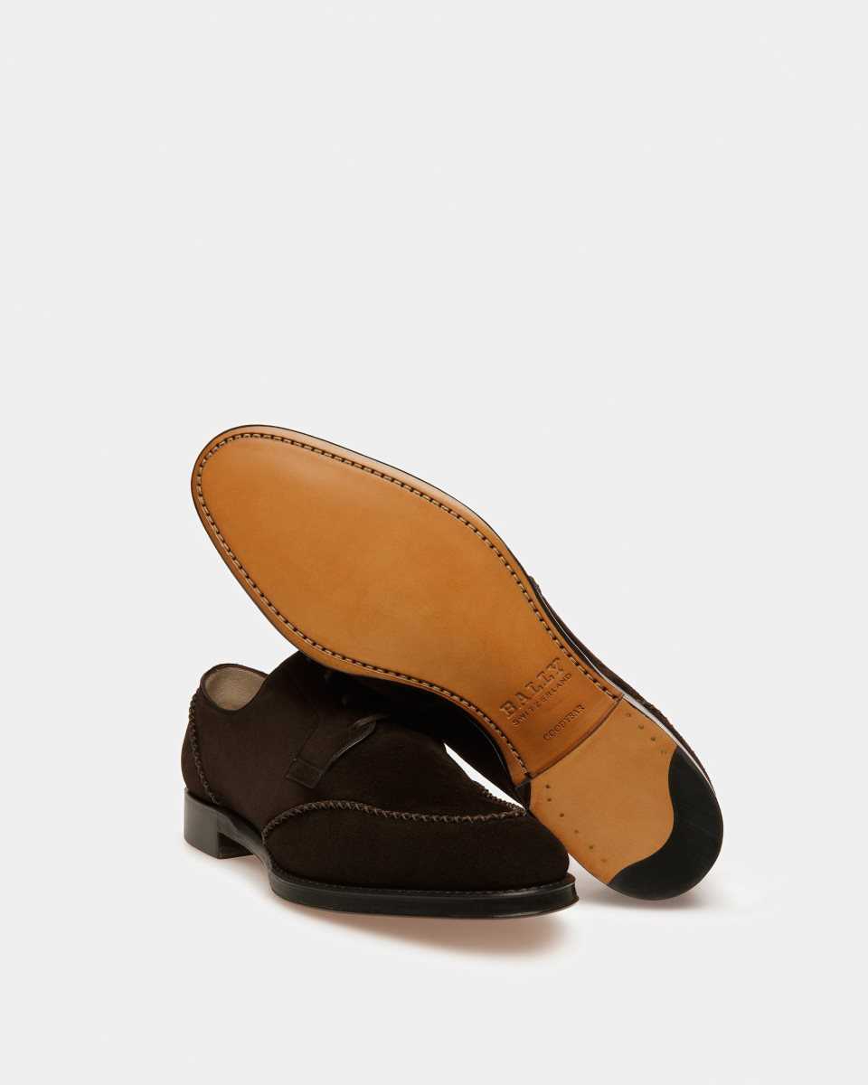 Bally Scaron Leather Derby Shoes Brown | FNMTV1428