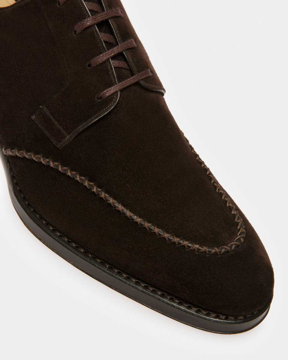 Bally Scaron Leather Derby Shoes Brown | FNMTV1428