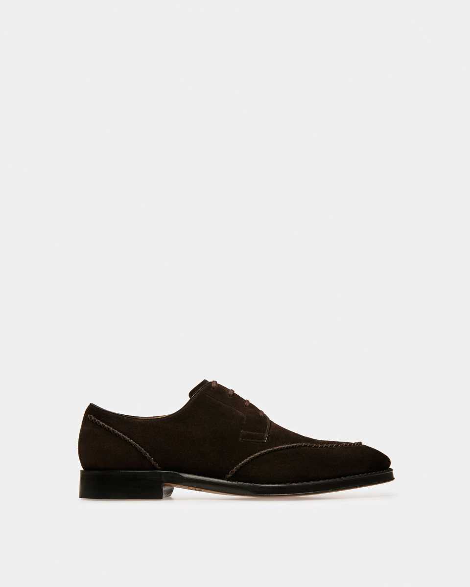 Bally Scaron Leather Derby Shoes Brown | FNMTV1428