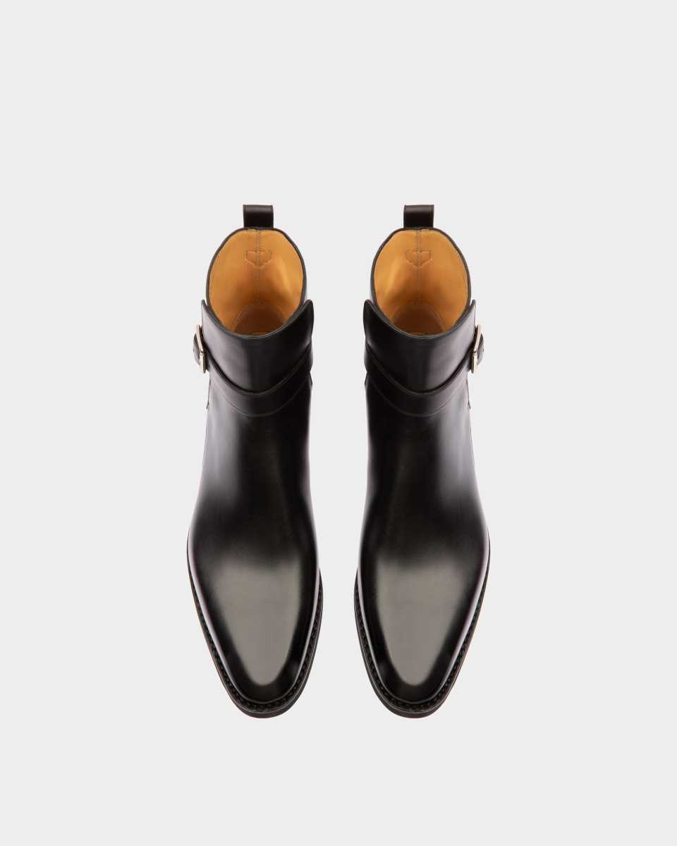 Bally Scaviel Leather Boots Black | YUOMZ3475