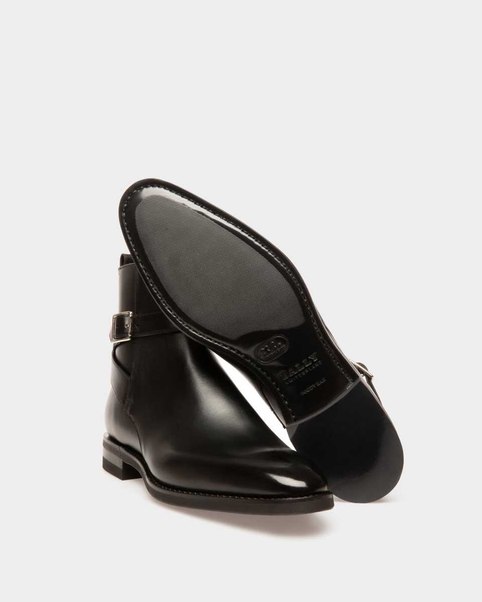 Bally Scaviel Leather Boots Black | YUOMZ3475