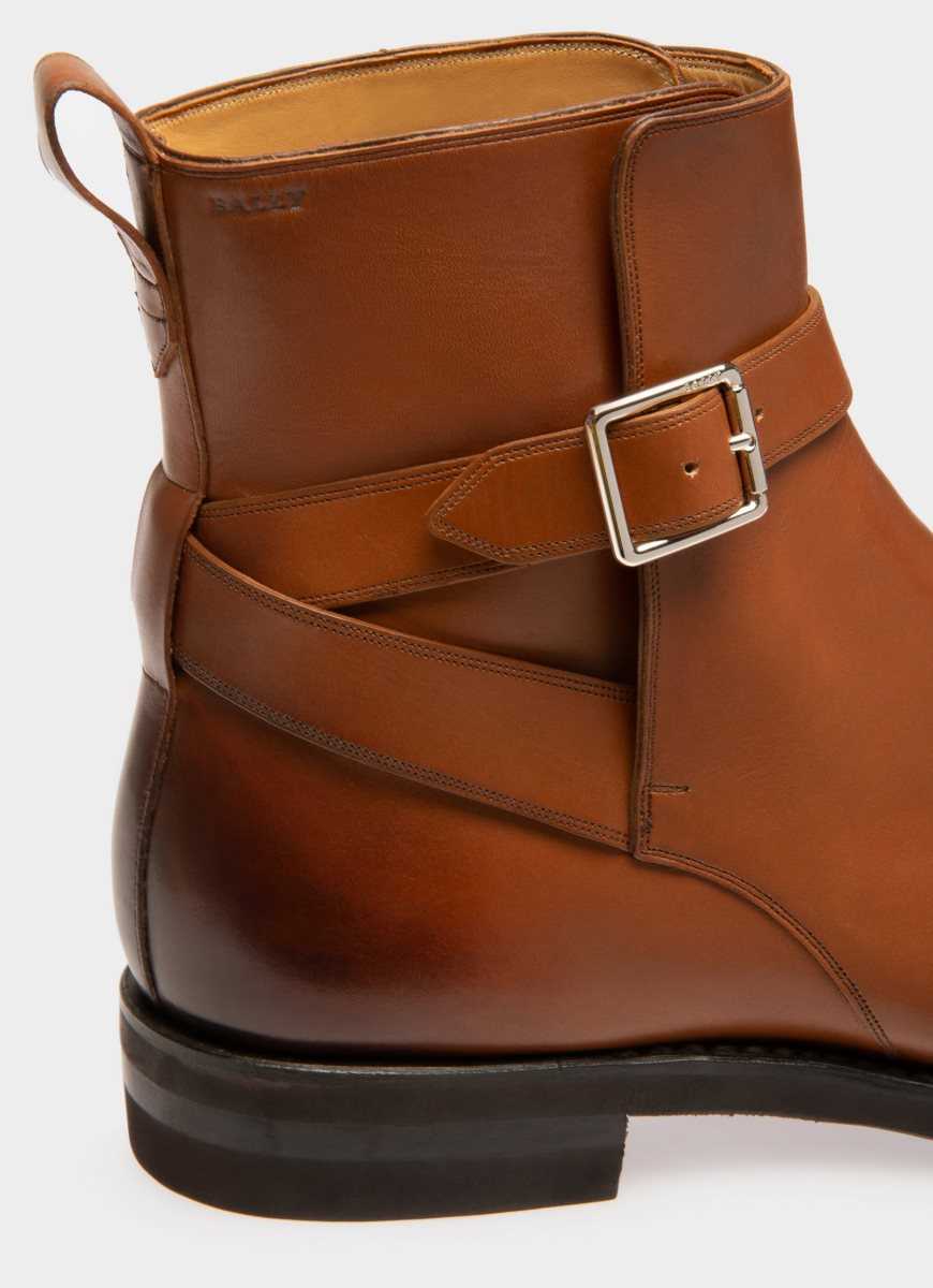 Bally Scaviel Leather Boots Brown | ABNYM1098