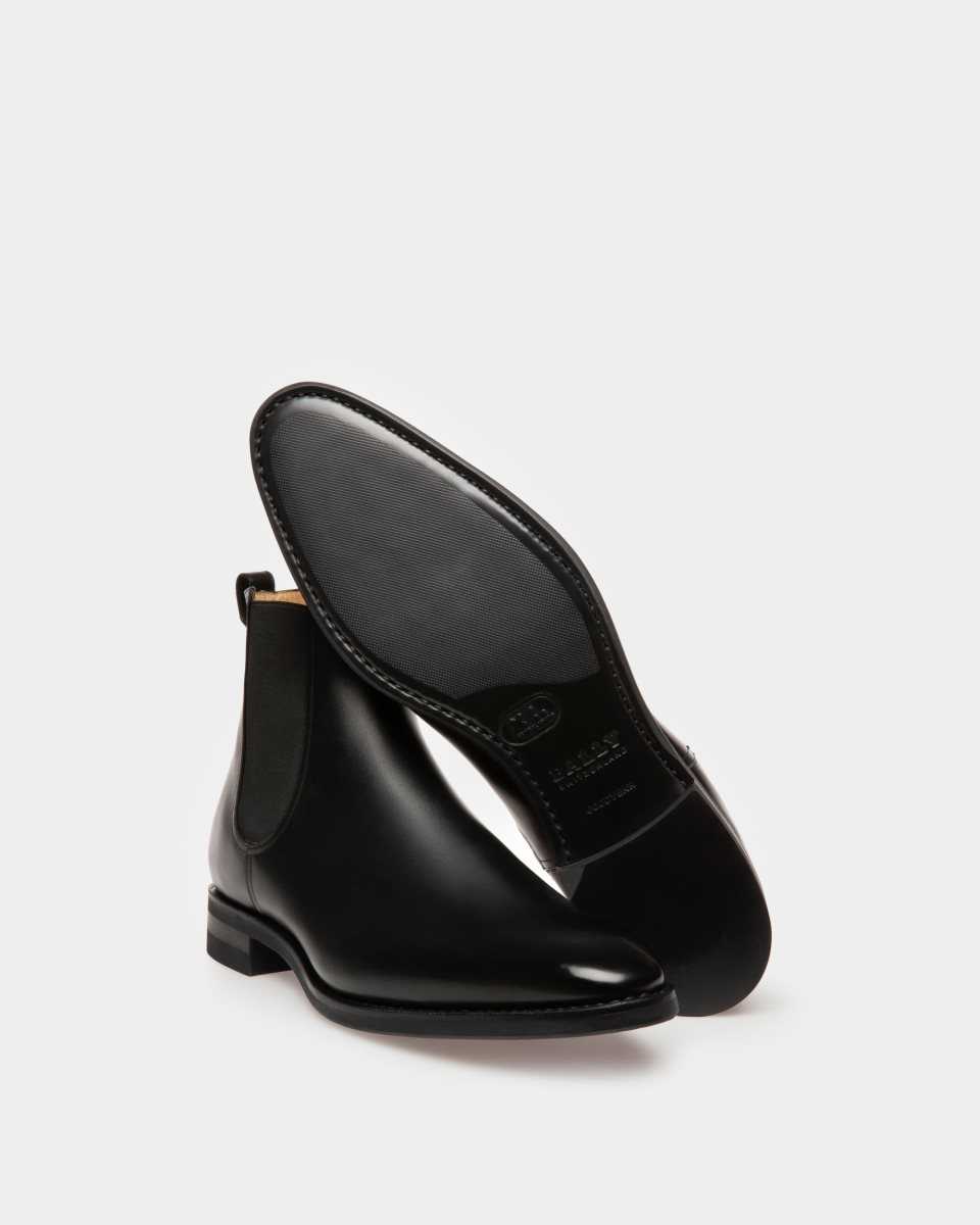 Bally Scavone Leather Boot Black | QRXEM5104