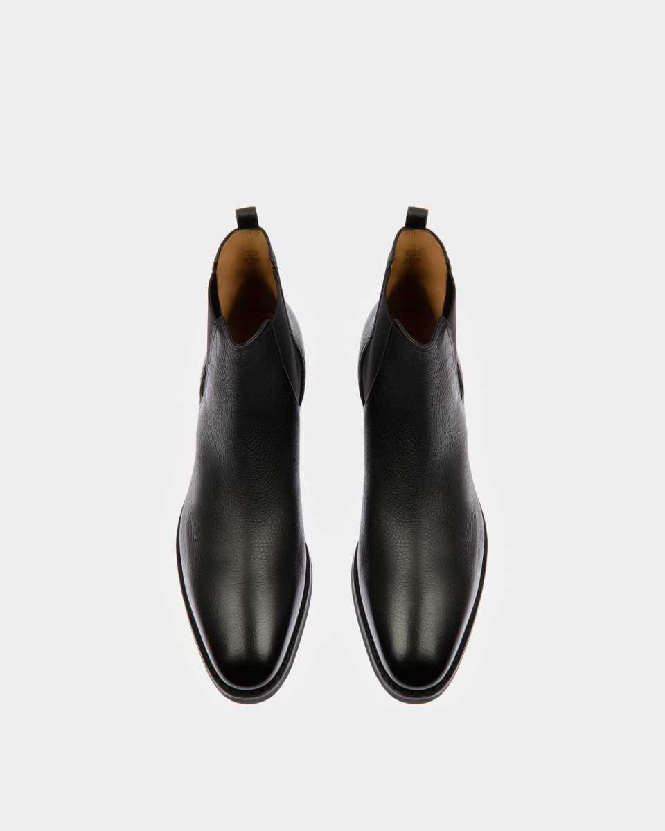 Bally Scavone Leather Boots Black | ACMFJ4810