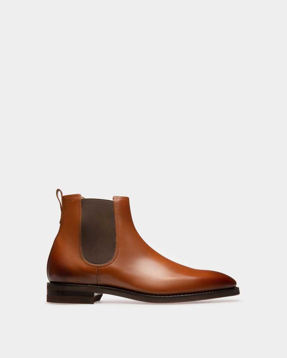 Bally Scavone Leather Boots Blue | JYEAK7481