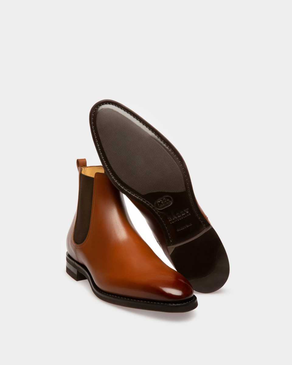 Bally Scavone Leather Boots Brown | ITDLA2798