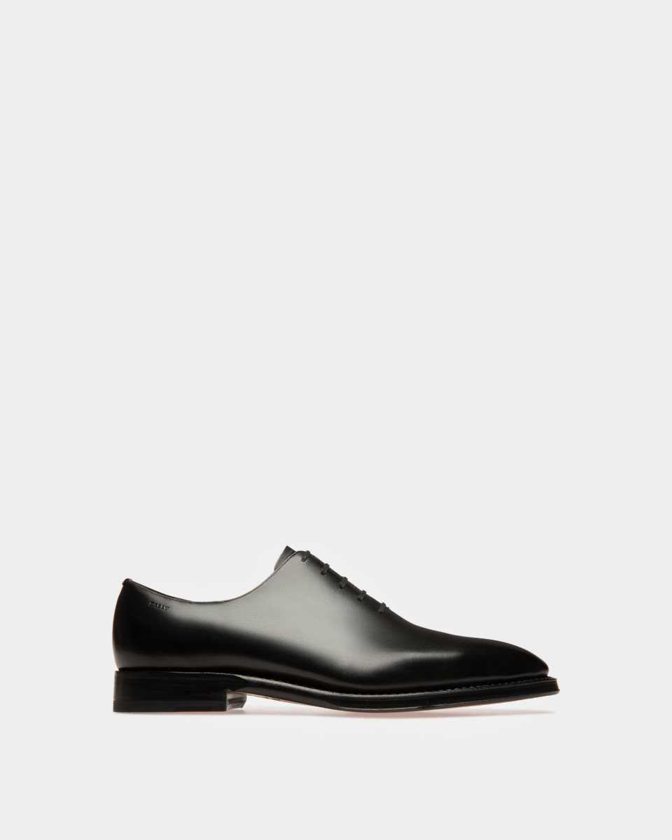 Bally Scolder Leather Oxfords Black | KYCVF9703