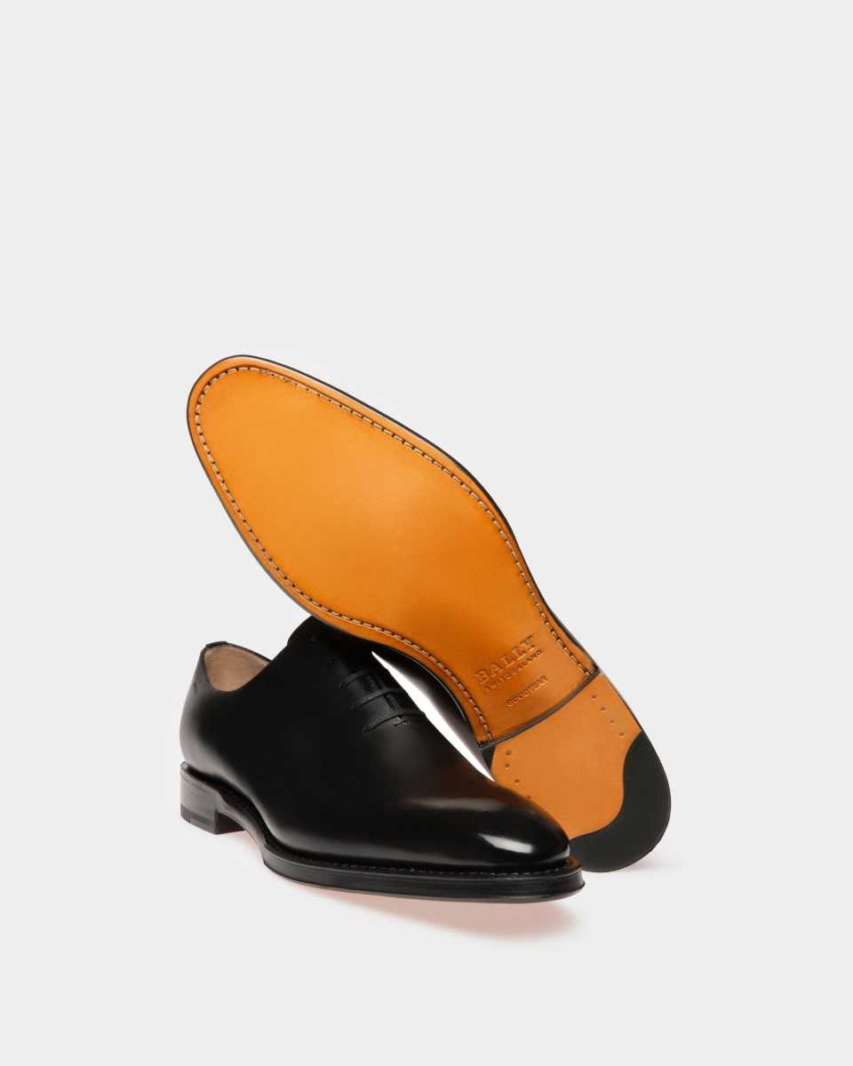 Bally Scolder Plain Calf Leather Oxford Shoe Black | ARCON3084