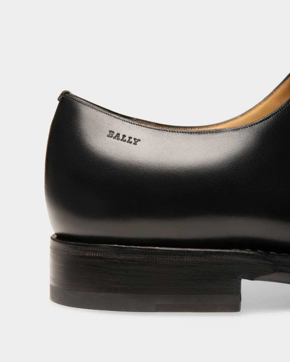 Bally Scolder Plain Calf Leather Oxford Shoe Black | ARCON3084