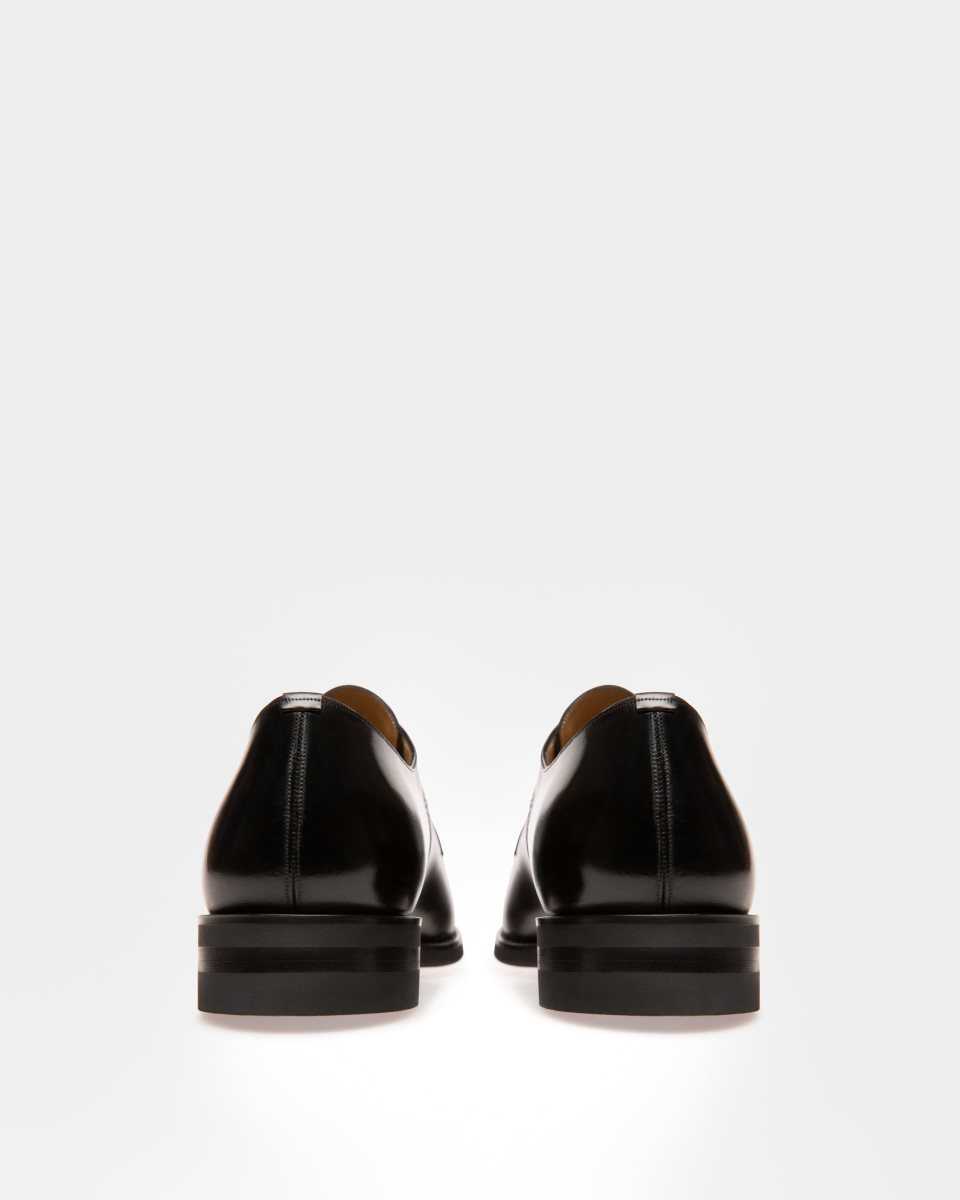 Bally Scrivani Leather Derby Lace-Up Shoe Black | MSLYA0849