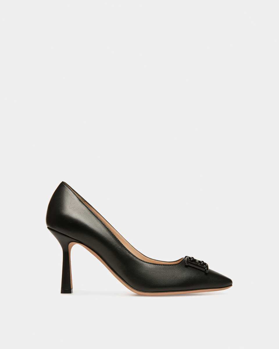 Bally Scrivani Leather Derby Lace-Up Shoe Black | MSLYA0849