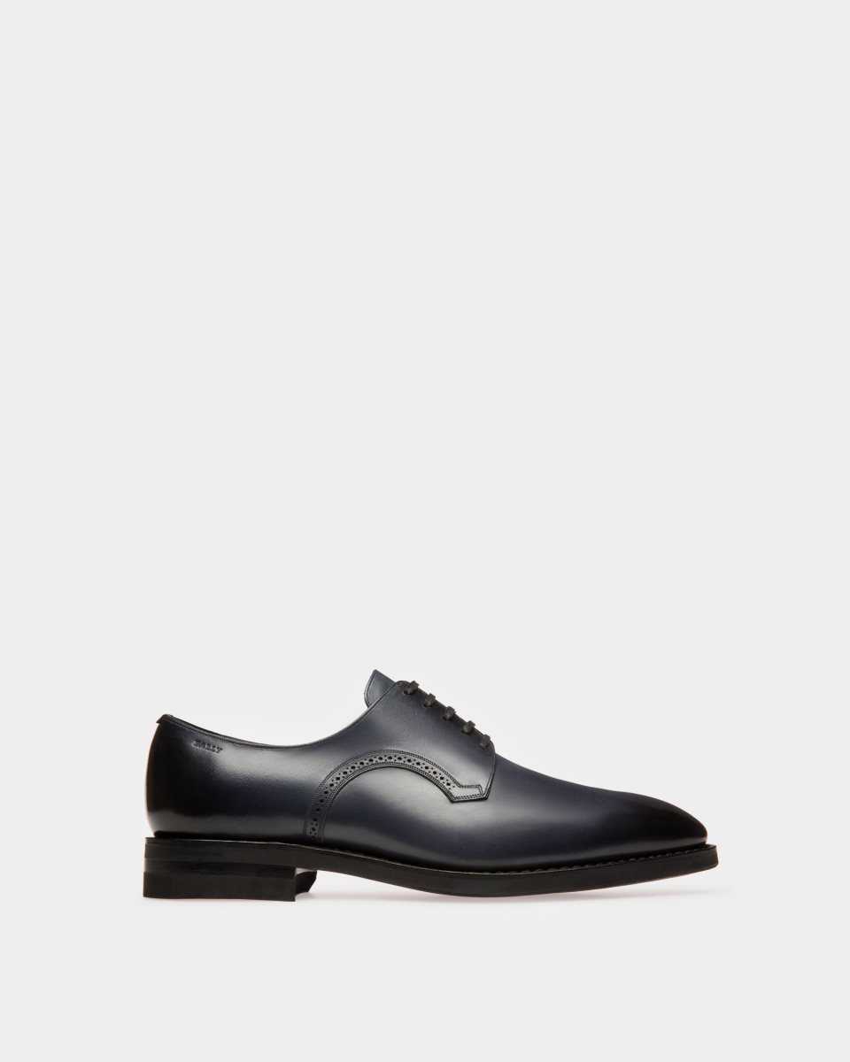 Bally Scrivani Leather Derby Shoes Black | EPUWA8245