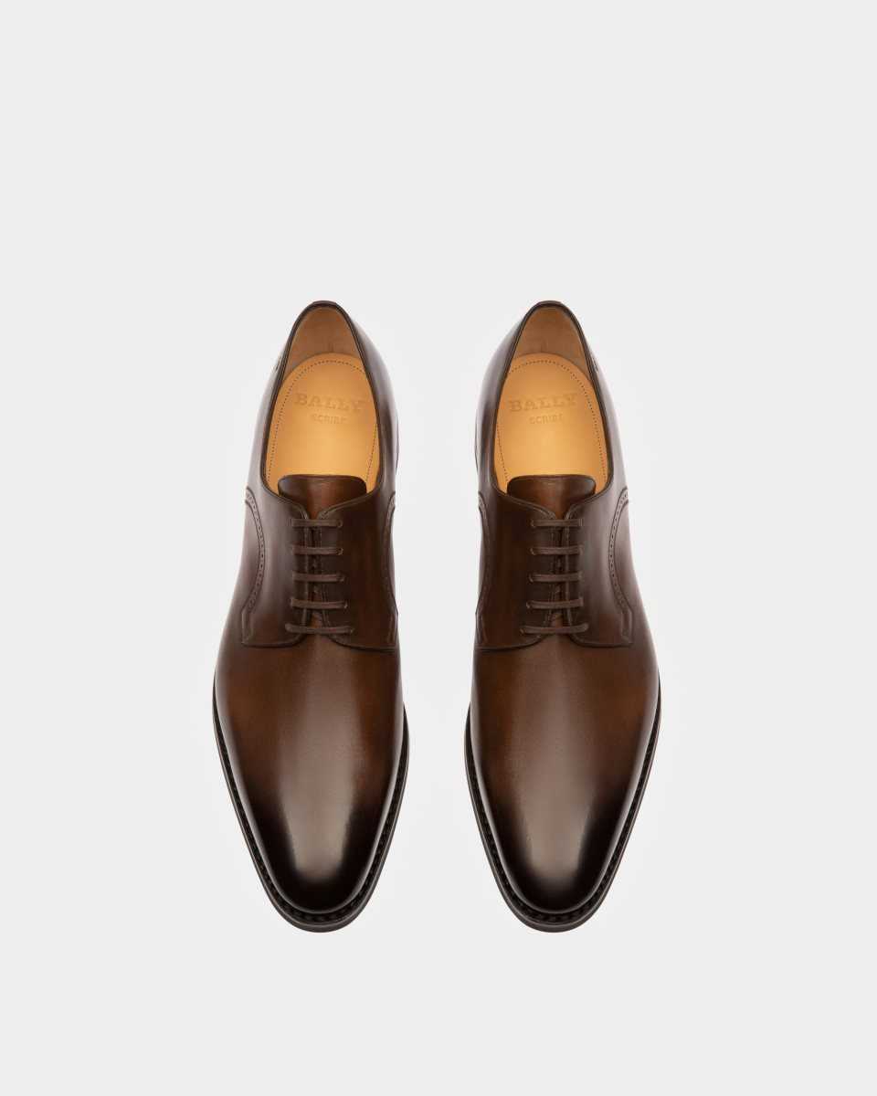 Bally Scrivani Leather Derby Shoes Brown | JTZLD5769