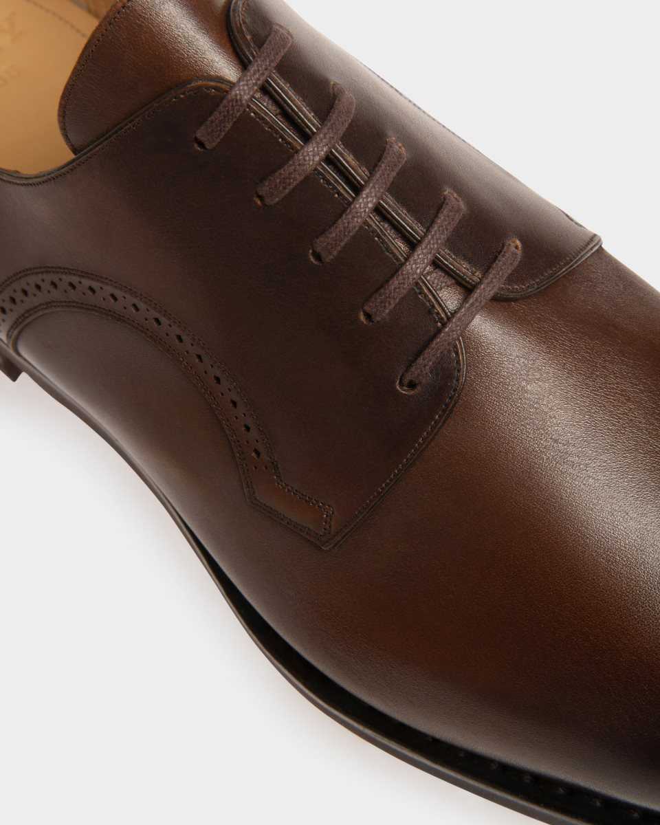 Bally Scrivani Leather Derby Shoes Brown | JTZLD5769