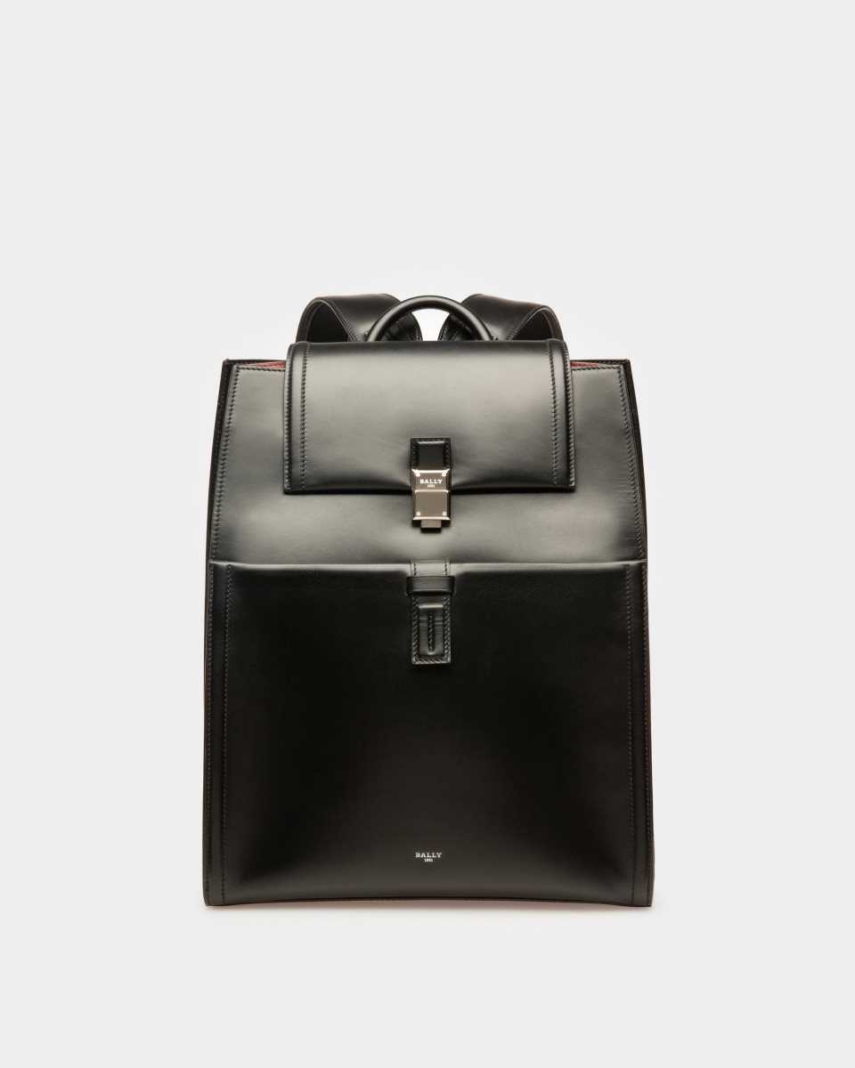 Bally Sergy Leather Business Bag Black | IJVNY6247